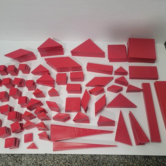 RED POWER BLOCKS - Math Manipulatives - Center for Innovation in Education W box - Picture 1 of 7